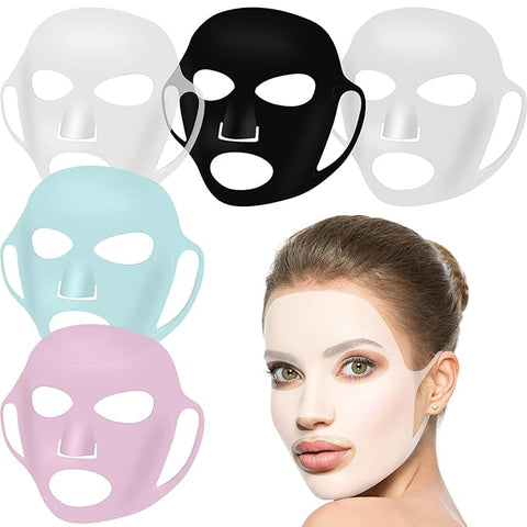 Maitys 5 Pieces Reusable Silicone Facial Mask