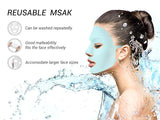 5 Pieces Reusable Silicone Facial Mask Facial Mask Cover Silicone Skin Mask Reusable Moisturizing Face Silicone Face Wrap for Sheet Prevent Evaporation Masks Face Care Tool (Vivid Colors)