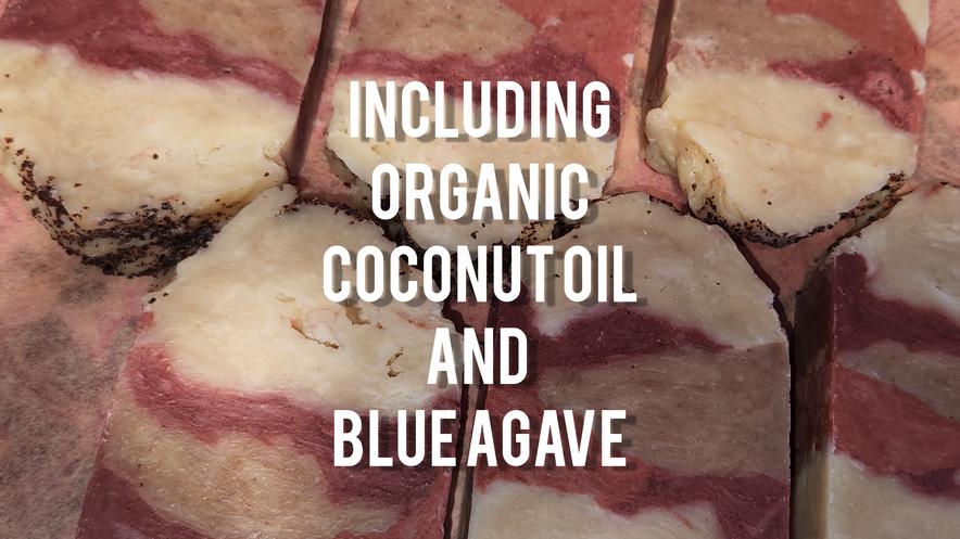 Made with organic coconut oil and blue agave